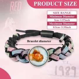 KufaerBeam Taylor Quotes Merch Music Lover Bracelet, Gifts For Fans, Girls, Teen, Daughter, Women, Cute Bracelets (C)