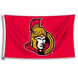LCFHOME ottawa Flag senators Banner with Two Metal Grommets Double Sided Flag(3x5ft/90x150cm,150D Poly HD Printing) for Garage Man Cave University College Dorm Decor