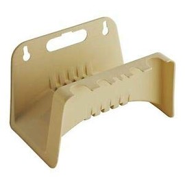 Rocky Mountain Goods Plastic Hose Holder - Beige - Wall Mount Hanger Holds up to 50’ of Hose - Heavy Duty Plastic with Hose Nozzle Hangers