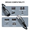 Twozoh Professional XLR Cable 2 m, Braided Balanced 3-Pin XLR