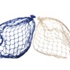2pcs Fish Net Decoration Cotton Soft Comfortable Mediterranean Style Beige