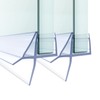 Shower Door Bottom Seal - 2 Pack for Frameless Glass
