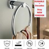 Stainless Steel Towel Holder, Bathroom Towel Ring, Wall Mount Hanging