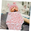 SUPVOX 3Sets Swaddle Wraps with Hats Cotton Newborn Sleep Sacks