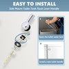 OasisFlow Front Mount Toilet Handle Replacement Kit Compatible with American