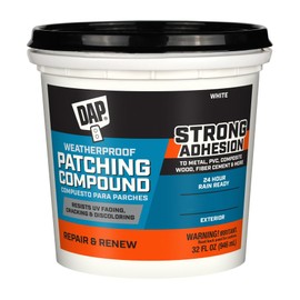 DAP Weatherproof Patching Compound, White, 32 Oz (7079818787)