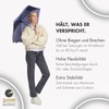 Doppler Pocket Umbrella Zero Large, Simply Black, Modern/Minimalist