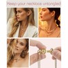 Necklace Layering Clasps Separator for Women 14k Gold Silver Tangle