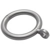 Merriway BH03181 (8 Pcs) Plastic Curtain Drapery Pole Rod Rings