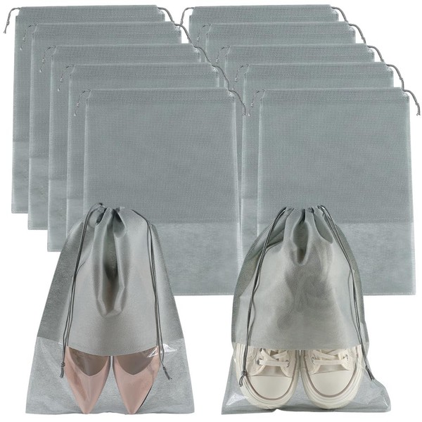SOFPLATE 10 Pack 14.3 x 10.6 Inch Drawstring Shoe Bags