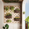 2Pack Wood Fence planters Window boxes planters Railing planter box
