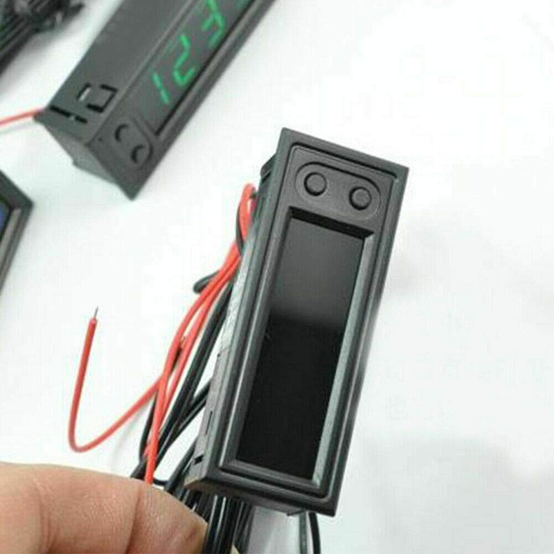 3 in 1 LCD Digital Electronic Clock Thermometer Voltmeter, Blue