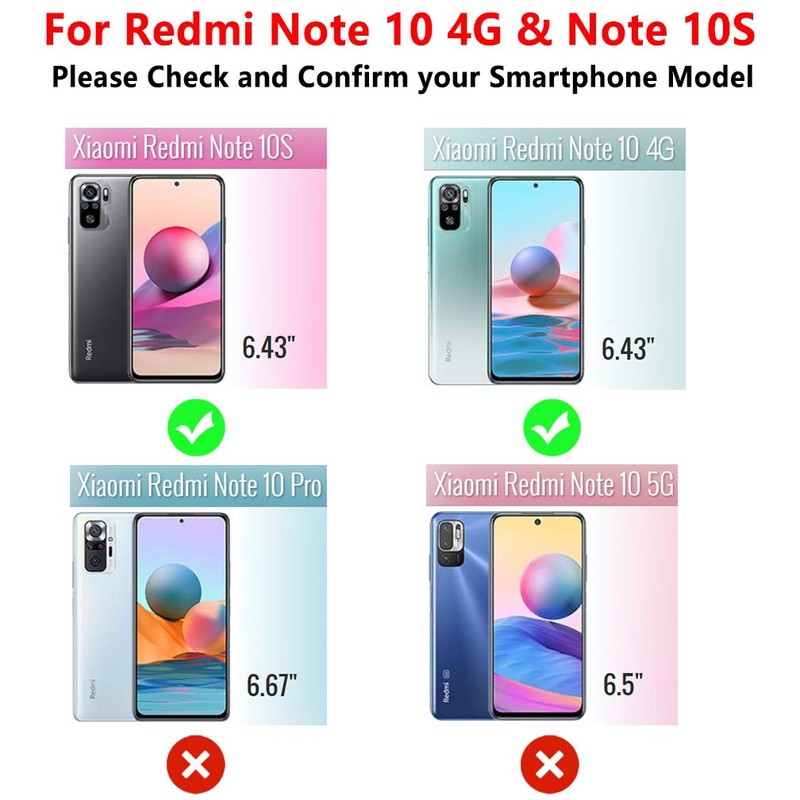 HULLIN Bunte Silikon Handyhülle , Passend für Redmi Note 10S