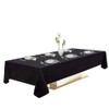 Urby Black Tablecloth for 4-6ft Rectangle Tables That Seats 4-6