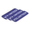 Volunteer 1 x 3" Name Tag, Blue (3 Pack)