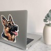 Large 210mm 'German Shepherd Side Profile' Permanent Sticker Decal for