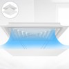 TEHAUX Air Conditioner Vent Deflector - Square 35x35cm White Ceiling