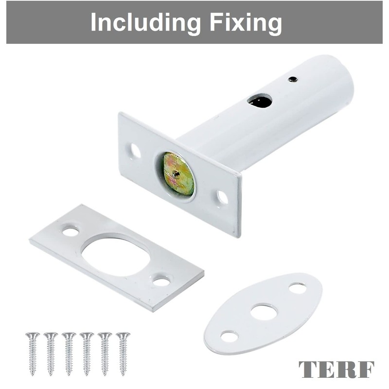 TERF® Heavy Duty White 55mm Mortice Door Window Rack Bolt