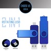 128GB Flash Drive 2 Pack, Thumb Drive High Capacity Multicolour,
