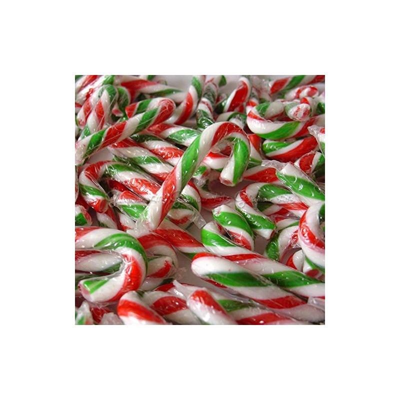 MINI PEPPERMINT CHRISTMAS CANDY CANES 250g (approx. 50 PCS)
