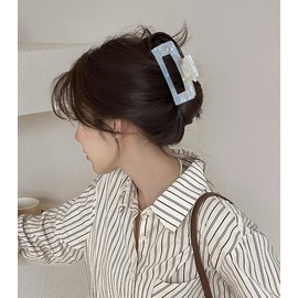 Large Hair Claw Clips for Women Big Claw Hair Clips for Thick Hair Rectangle Non Slip Hair Jaw clips