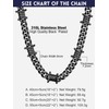 Bandmax Mens Black Barbed Wire Necklace 18 Inches Chunky Chain