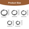 GNALIA 5 Pieces Hoop Earrings, Stainless Steel Earrings for Men