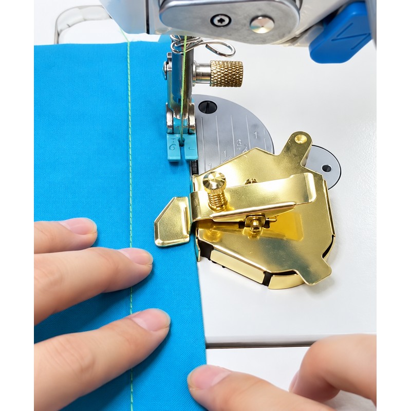Adjustable Magnetic Seam Guide with Spring Clip for Sewing Machines
