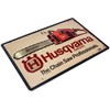 Retro Tin Sign – Chainsaw, Forest, Lumberjack – High-Quality Embossed