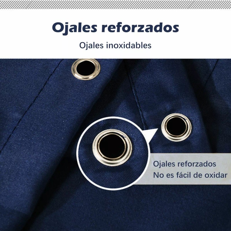 GOGOX Impermeable Poliéster Baño Cortina Lavable Lavadora180x180cm