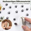 AOOSU Pack of 26 Shields for Hearing Aids, Semi-Open Hearing