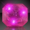 FlashingBlinkyLights Huge Pink Gem Light Up Rings (Set of 24)