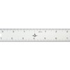 Alumicolor Aluminum Straight Edge with Center Finding Back, 8IN, Silver