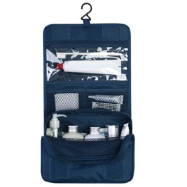 Bolsa de Aseo Colgante de 24x18,5x9,5 Cm, Bolsa de Maquillaje Cosmético Plegable, Tiene Múltiples Bolsillos de Almacenamiento Pequeños en el Interior, Permite Almacenar Artículos por Separado