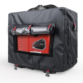Outdoor Generator Cover While Running Universal Portable Generator Tent for Most Generators Up to 4000W, 21.7 x 13.8x17.4 inches,Can Be Rolled Up and Opened All Around, Black