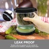 SOPHICO Pickle and Olives Jar Container with Strainer Flip, Leak-proof
