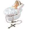 Precious Moments Baptized In His Name Resin Box with Rosary