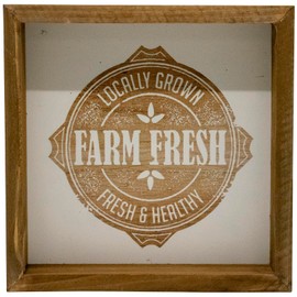 Rustic Kindness is Contagious Wooden Boxed Sign 8" X 8" (Farm Fresh)