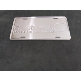 John Deere Embossed License Plate - Nothing Runs Like A Deere - Pink *NEW*