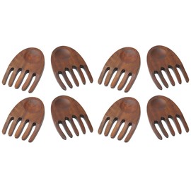 Woodard & Charles Wood Salad Hands, 6-Inch, Cherry, Pack of 4