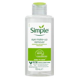 3 Pack of 125ml Simple Kind to Skin Eye Make-Up Remover For Sensitive Skin