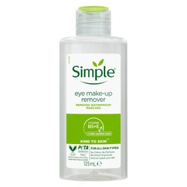 3 Pack of 125ml Simple Kind to Skin Eye Make-Up Remover For Sensitive Skin