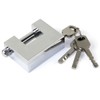 D-Shaped Heavy Duty Security Padlock with 3 Keys,Hardened Solid Steel