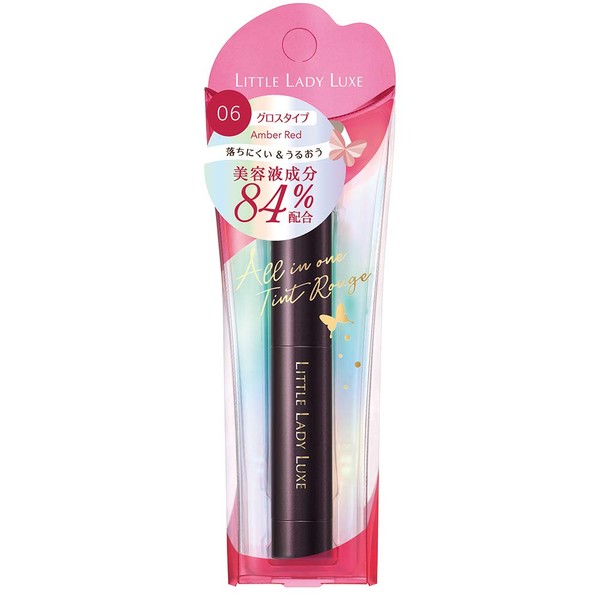 Little Lady Luxe All-in-One Rouge G06 Lipstick, Amber Red