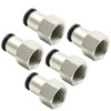 EATAKWARD 5 Pack 1/4 NPT Push to Connect Fittings, 1/2