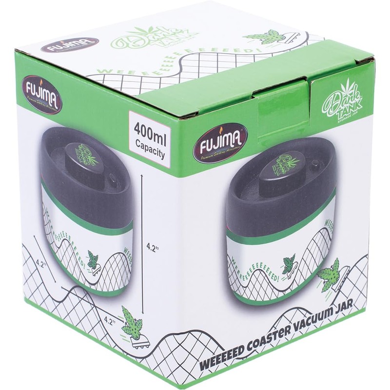 Fujima 4.25in Rollercoaster Ultra Dank Tank Vacuum Jar – 400ml
