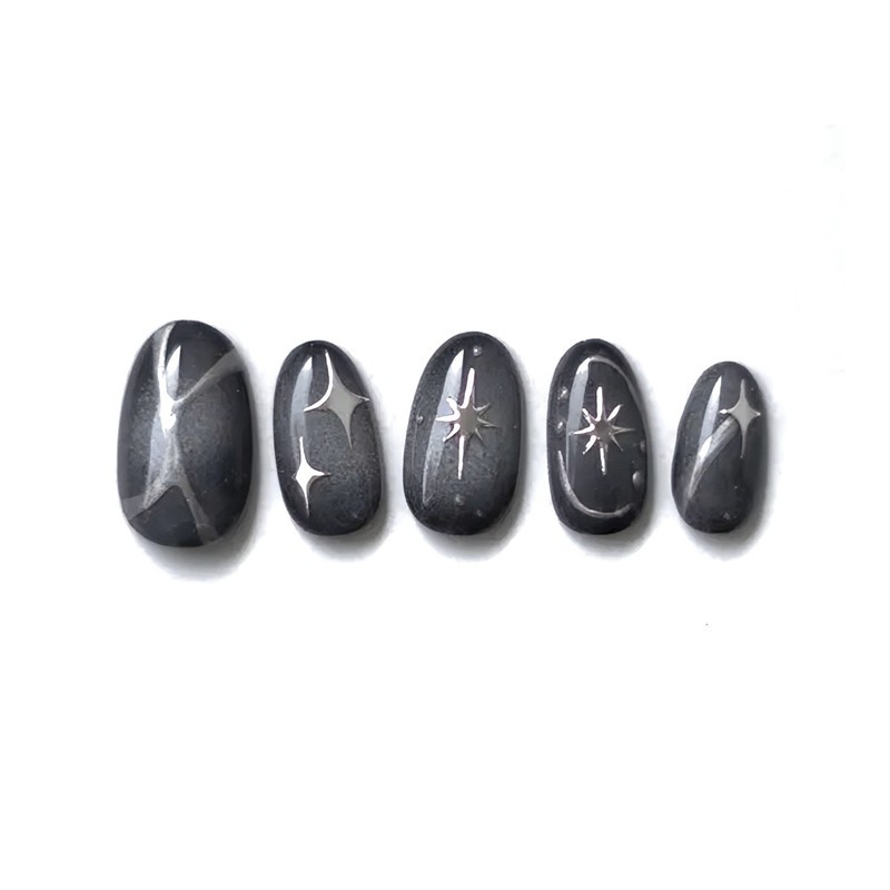 [Self-made] y2k Point Nail - Short Oval Tips / [자체제작]