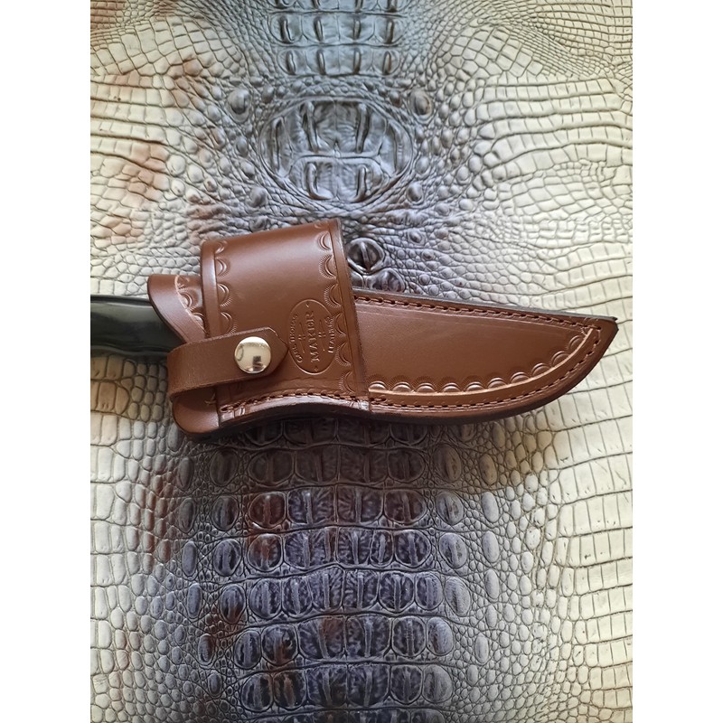 Custom Cross Draw Leather Knife Sheath for Buck 119 Knife,