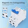 CHONTIG 10 Amp Miniature DC Circuit Breaker 1000V 2 Pole,