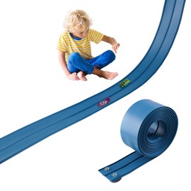 15 Ft Cobalt Blue Flexible Race Car Track,Two-Lane Flex Race Track， Sucion Cups, Compatible with Hot Wheels, Matchbox, Diecast 1/50th Toy Cars (Cobalt Blue)